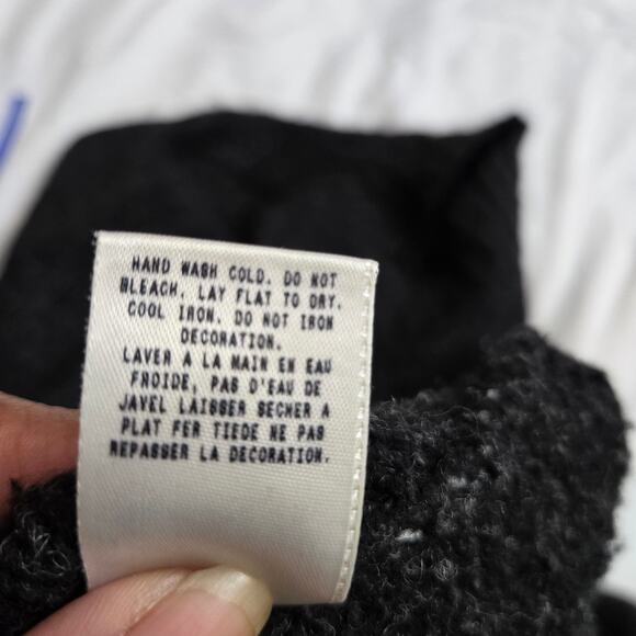 Guess Knit Mock Turtleneck Sweater L Wool Blend Vintage Y2K Streetwear Grunge - Picture 10 of 12